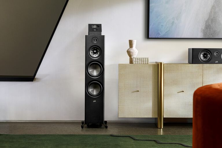 Polk floor-standing speakers