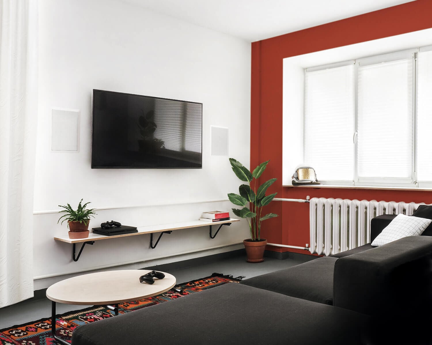 Reference theater series speakers in a living room