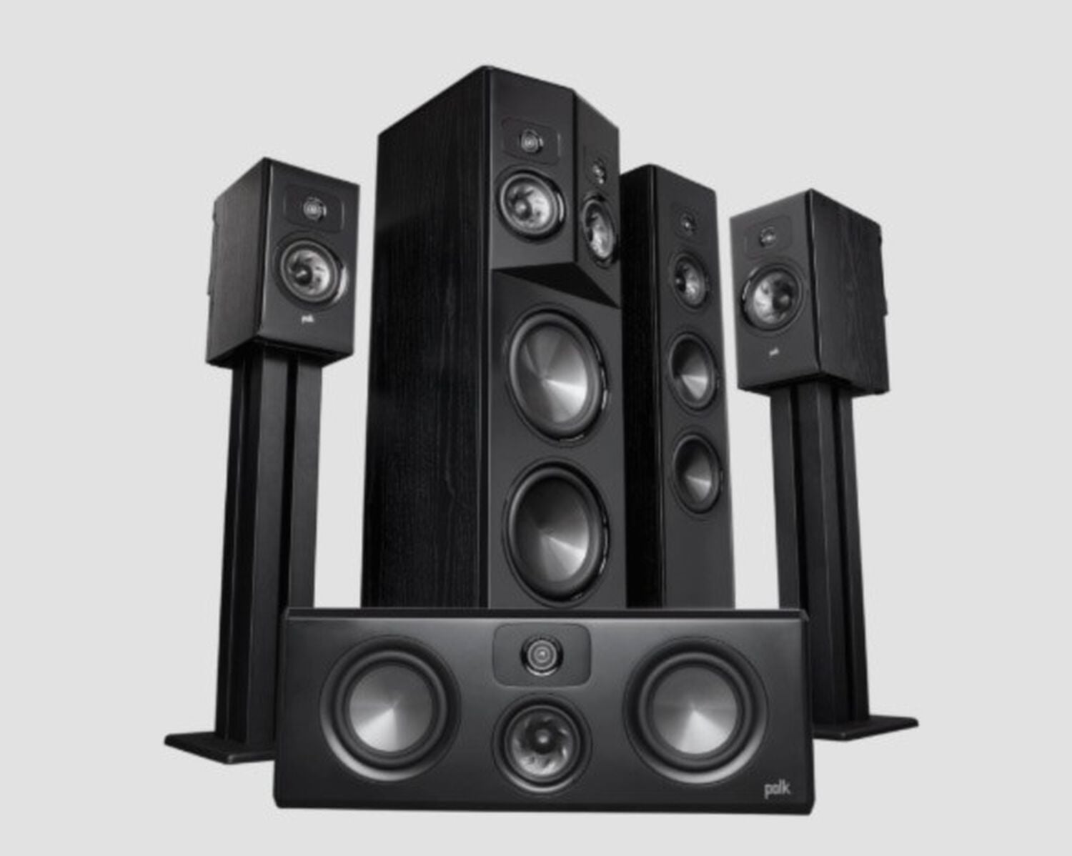 Legend series speakers on a white background