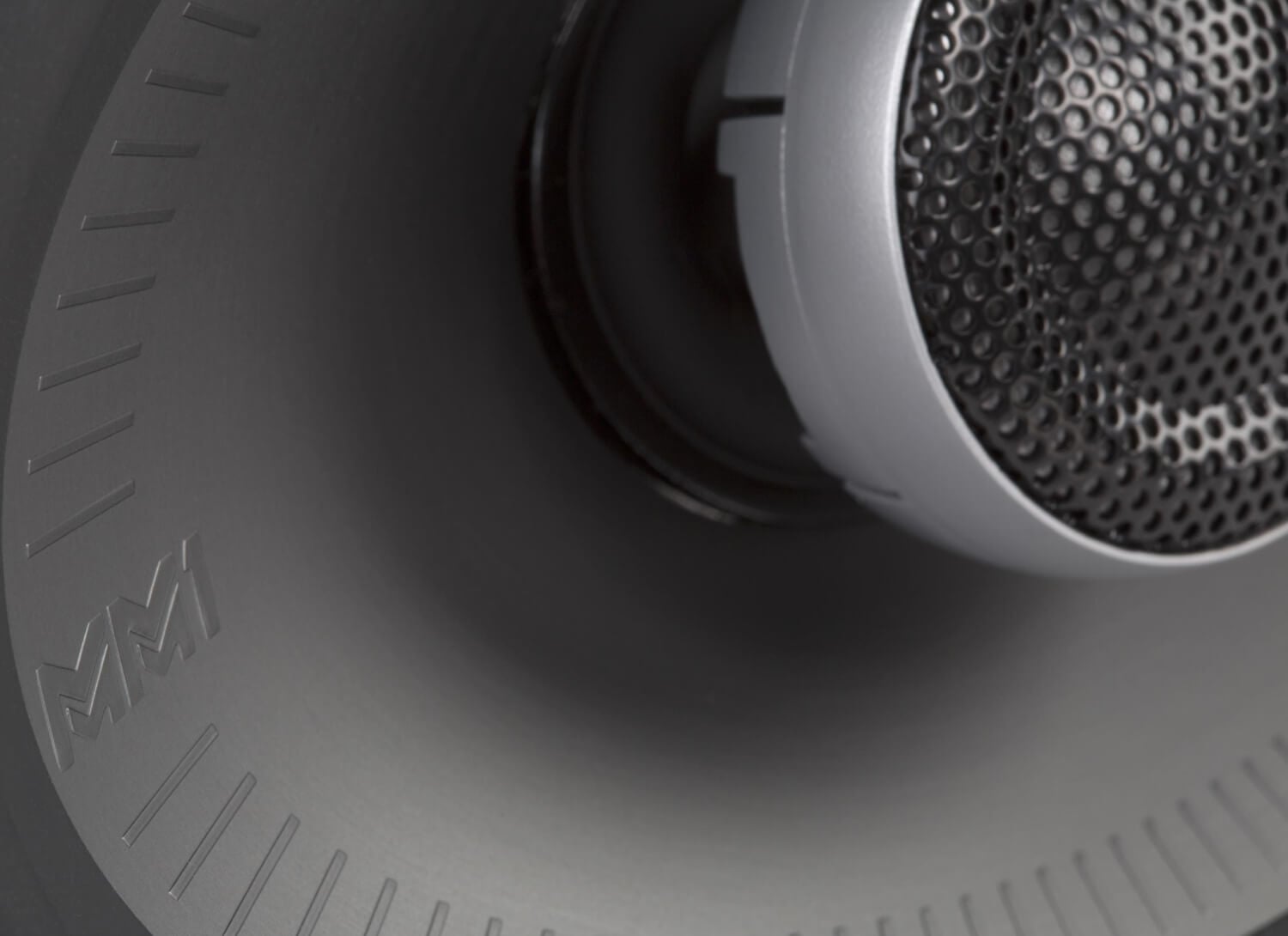 Closeup of Polk speakers