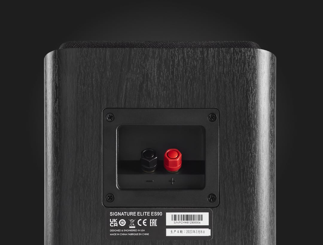 Back side of the Signature Elite, showing the connections
